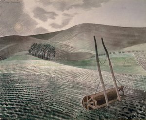Heuvels in de Winter door Eric Ravilious